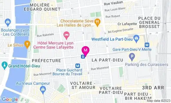 Localisation Le Bistrot du Palais