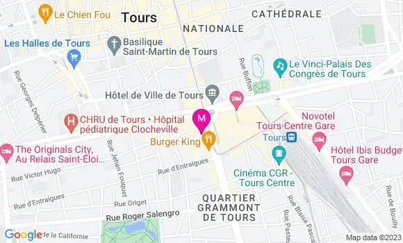 Localisation Brasserie O Palais