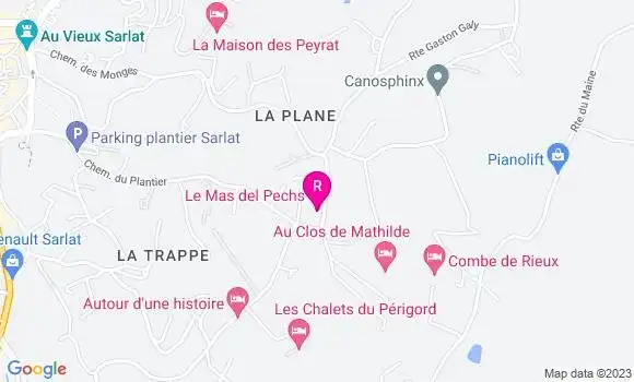 Localisation Restaurant  Le Mas Del Pechs