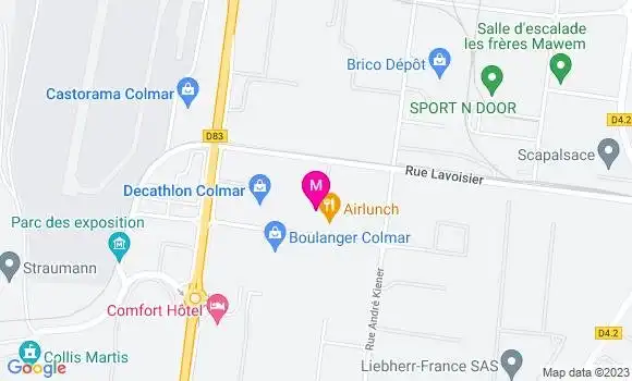 Localisation Restaurant  Michel Herrscher