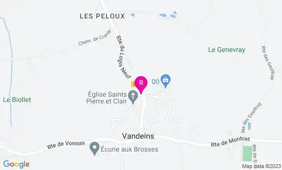 Localisation Restaurant  Le Christine