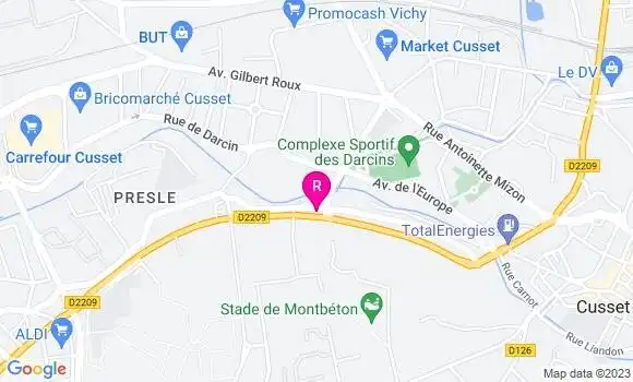 Localisation Restaurant  Le Brayaud
