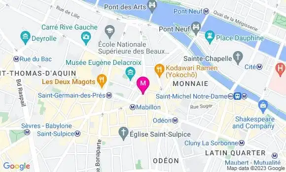 Localisation Restaurant  Le Germain