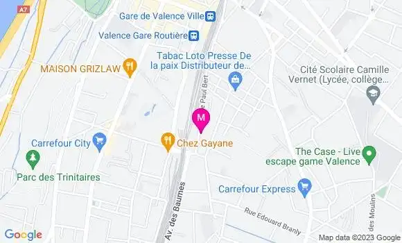 Localisation Restaurant Bar La Rotonde