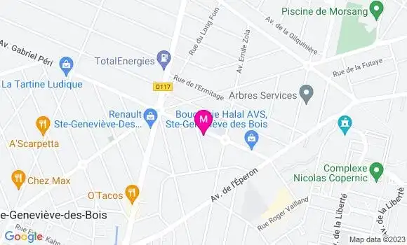Localisation Restaurant Chinois Royal Orient