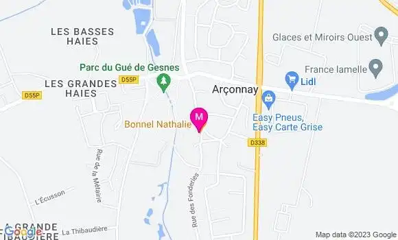 Localisation Restaurant Bar Bonnel Nathalie