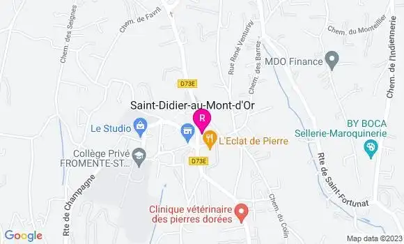 Localisation Restaurant  La Cantine du Village