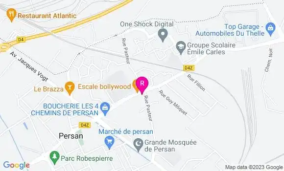Localisation Restaurant Hôtel  Café du Marais
