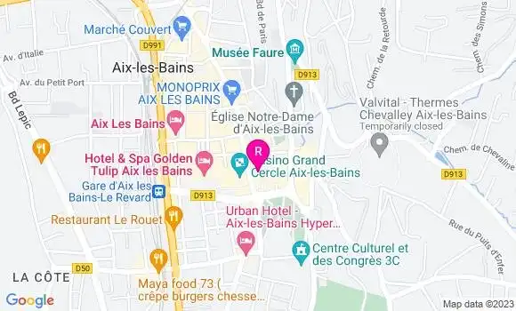 Localisation Restaurant  Le Sunset