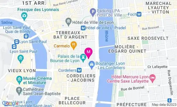 Localisation Restaurant  Le Cintra