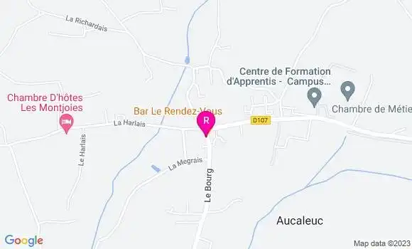 Localisation Restaurant Bar Le Rendez Vous