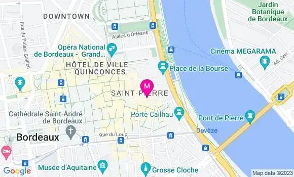 Localisation Restaurant  La Table du Parlement