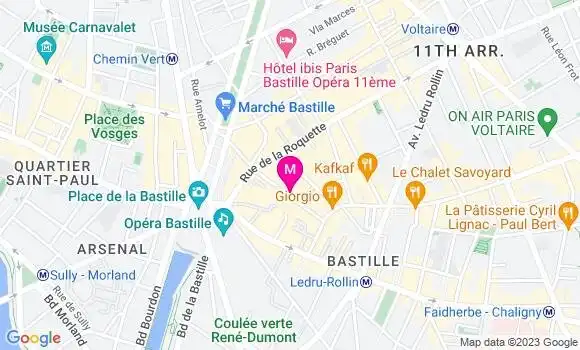 Localisation Restaurant  Les Sans Culottes