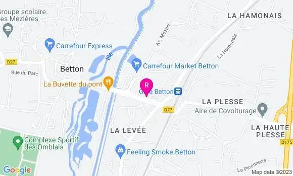 Localisation Restaurant Hôtel La Levée
