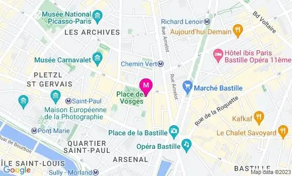 Localisation Restaurant  Le Vosges