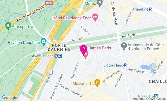 Localisation Restaurant Gastronomique Saint James