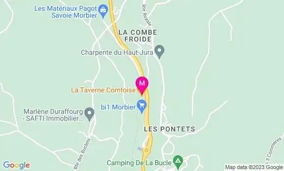 Localisation La Taverne Comtoise