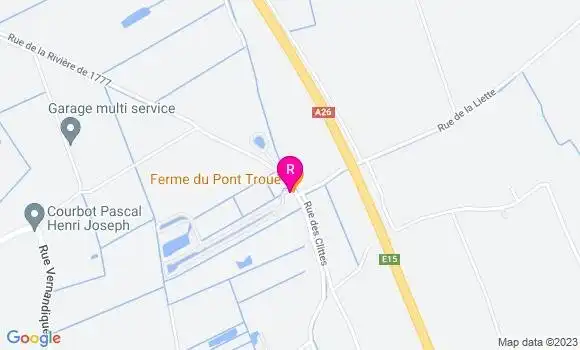 Localisation Restaurant  Ferme du Pont Troué