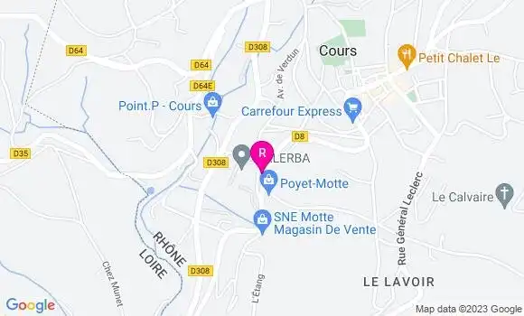 Localisation Restaurant  La Fargette