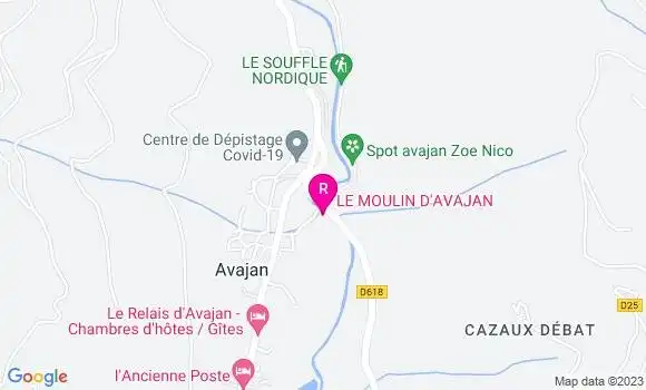 Localisation Restaurant  Le Moulin d