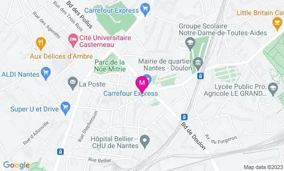Localisation Brasserie Le Toutes Aides