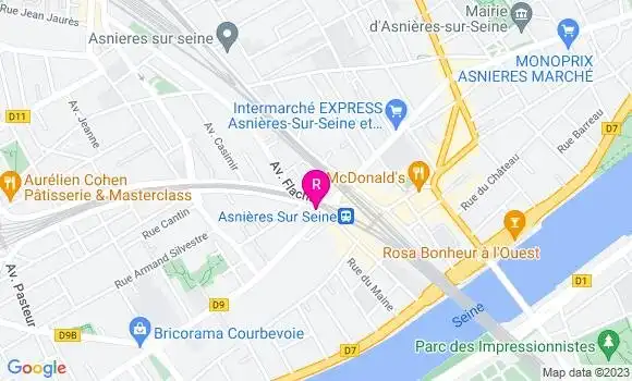 Localisation Restaurant Bar Tabac de la Chope