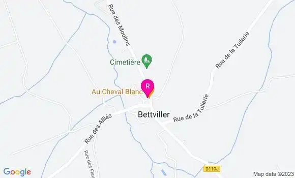 Localisation Restaurant  Au Cheval Blanc