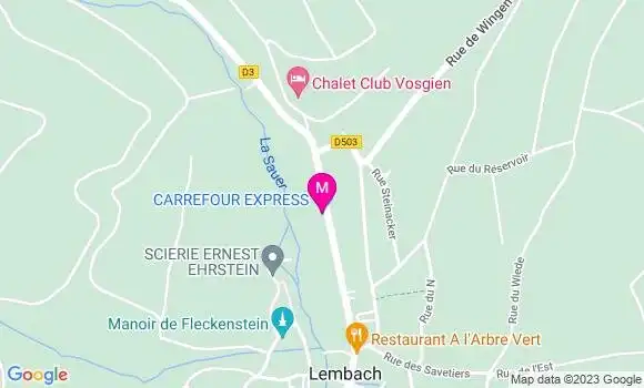 Localisation Restaurant Snack Snack du Fleckenstein