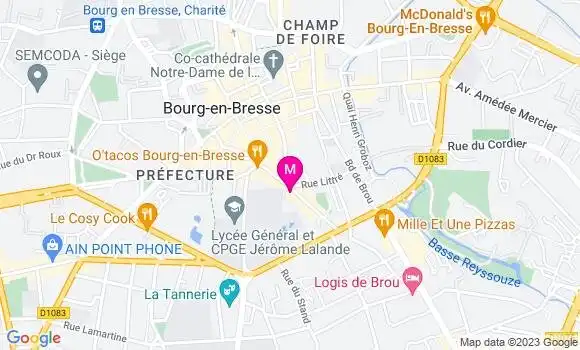 Localisation Restaurant  Le Bressan