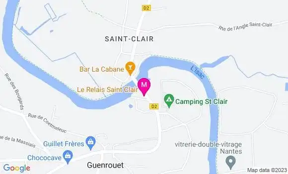 Localisation Restaurant  Le Relais Saint Clair