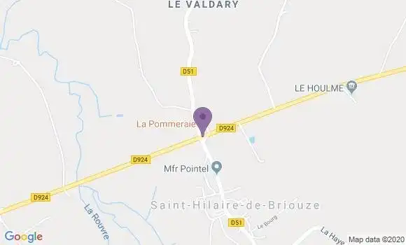 Localisation Restaurant Gastronomique La Pommeraie