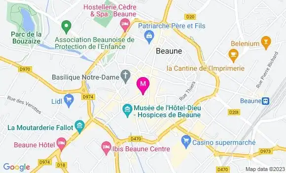 Localisation Le Bistrot Bourguignon