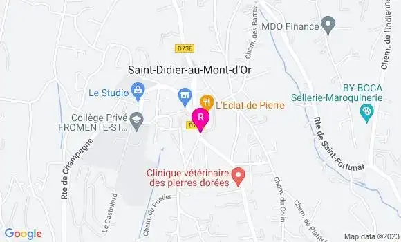 Localisation Café Restaurant des Monts d