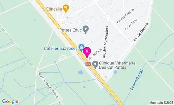Localisation Restaurant Asiatique La Merveille de Brunoy