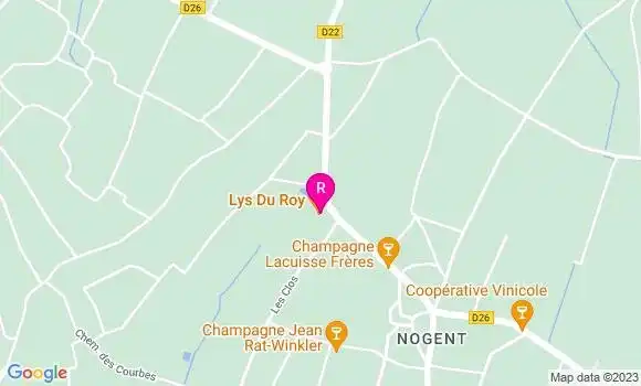 Localisation Restaurant  Lys du Roy