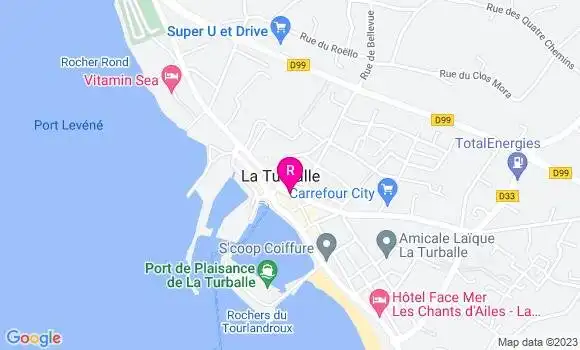 Localisation Restaurant  La Godille