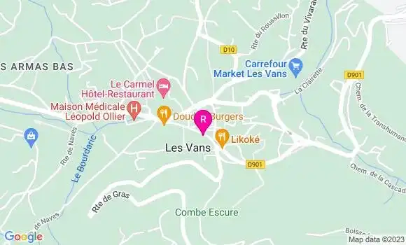 Localisation Restaurant  Coté Jardin