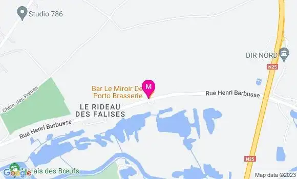 Localisation Brasserie Le Miroir de Porto