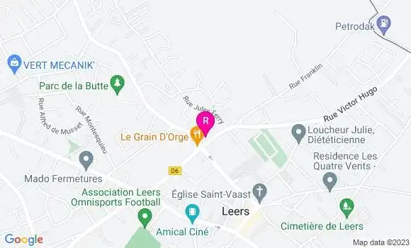 Localisation Restaurant  Le Grain d