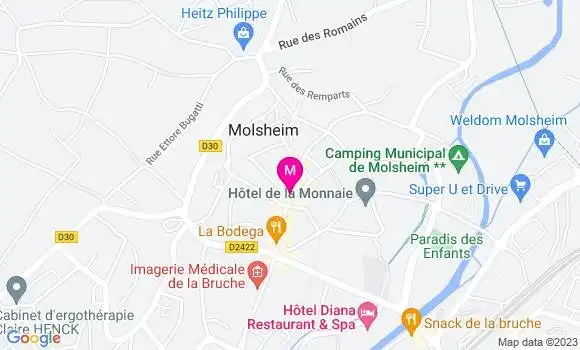 Localisation Pizzeria Chez Mimmo