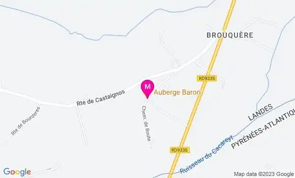 Localisation Auberge Baron