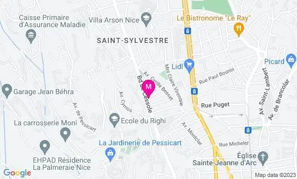 Localisation Restaurant  La Pizza