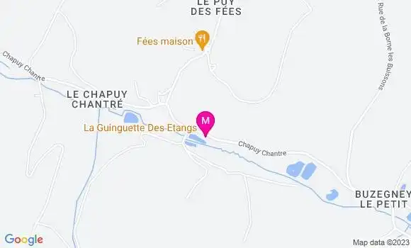 Localisation Restaurant Bar La Guinguette des Etangs