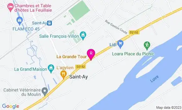 Localisation Restaurant  La Grande Tour