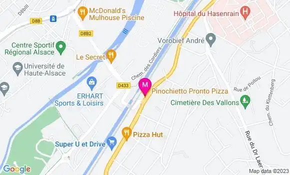 Localisation Pizzeria Pinochietto