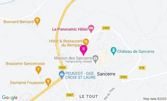 Localisation Restaurant du Rempart