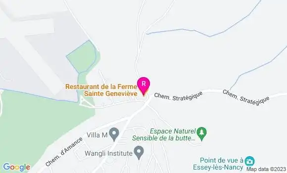Localisation Restaurant de la Ferme Sainte Geneviève