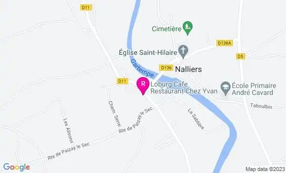 Localisation Restaurant  Café des Sports