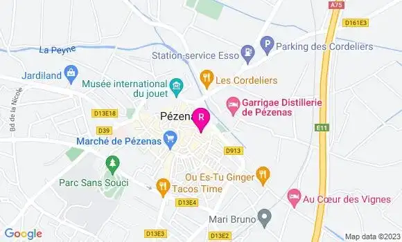 Localisation Brasserie Molière