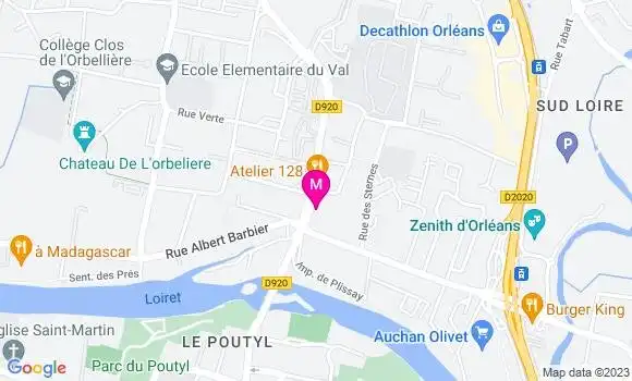 Localisation Restaurant  La Laurendière
